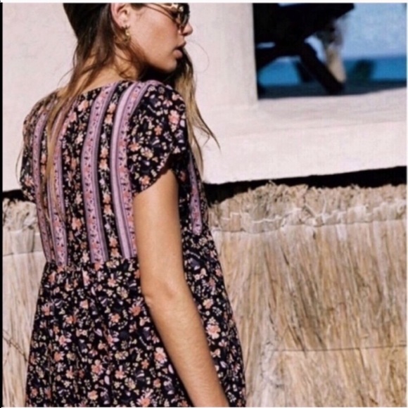 ARNHEM Bloom babydoll mini dress nightshade floral - Picture 3 of 12